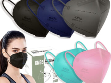 50-Pack Multicolor KN95 Face Masks as low as $7.15 Shipped Free (Reg. $15) – $0.14 each! 11K+ FAB Ratings!