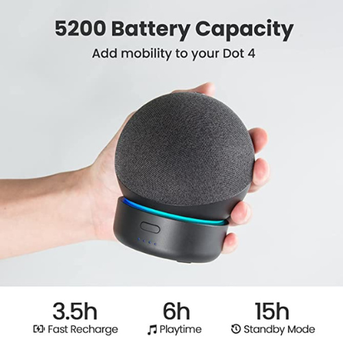 GGMM Portable Battery Base for Echo Dot 4th Gen $14.99 After Code (Reg. $40) – 1K+ FAB Ratings!