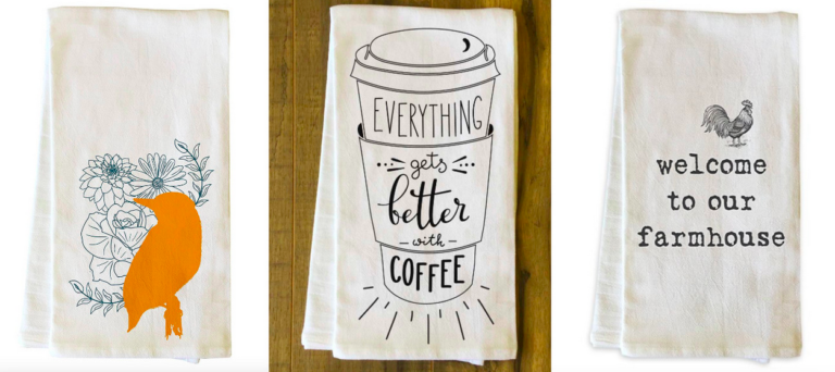 OneBellaCasa Tea Towels only $8.49 + shipping!
