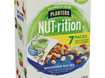 7-Count Planters Nutrition Wholesome Nut Mix as low as $3.74 Shipped Free (Reg. $6.28) – $0.94 each! Cashews, Almonds and Macadamias Snack Mix