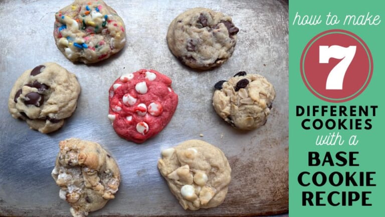 How to Make 7 Different Cookies with a Base Cookie Recipe