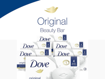 24-Count Dove Original Moisturizing Gentle Soap Bars $18.99 Shipped Free (Reg. $34) – 79¢/Bar!
