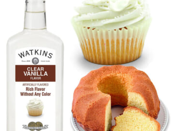 FOUR Bottles Watkins Clear Vanilla Flavor as low as $5.58 EACH 11 fl. oz. Bottle After Coupon (Reg. $14.60) + Free Shipping + Buy 4, save 5%