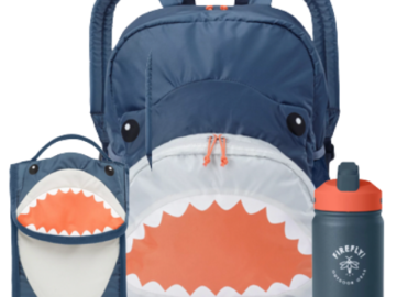3-Piece Firefly Outdoor Gear Finn the Shark Kid’s Combo Set $15 (Reg. $29.94) – Backpack, Lunch Bag, Water Bottle
