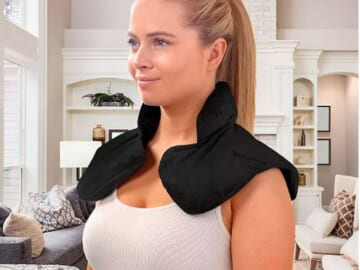Today Only! Warming & Cooling Herbal Aromatherapy Neck & Shoulder Plush Wrap Pad $12 (Reg. $30) – Available in 3 colors!