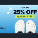 CROCS Fuzzy Styles 25% Off + 20% Off Clearance