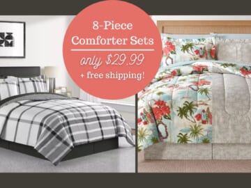 Macy’s | 8-Piece Comforter Sets in Any Size For $29.99