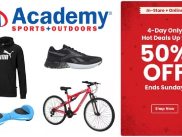 Academy Sports 50% Off Outdoors, Apparel & More