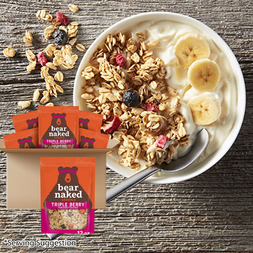 6-Pack Bear Naked Fit, Granola, Triple Berry, 12 oz Bags as low as $11.58 Shipped Free (Reg. $23.16) – $1.93/Bag – Kosher and Vegan
