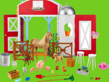 Barbie Sweet Orchard Farm Playset with Barn, 11 Animals, and 15 Accessories $35 Shipped Free (Reg. $54.44)