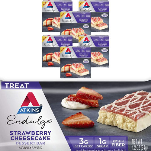 30-Count Endulge Treat Strawberry Cheesecake Dessert Bar as low as $14.61 After Coupon (Reg. $29.22) + Free Shipping – $0.49/1.2 Oz Bar! 7 grams of protein and 8 grams of fiber per serving