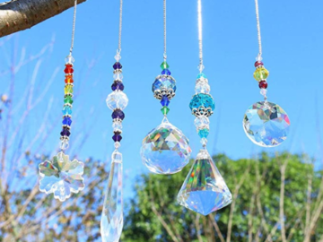 TWO 5-Count Window Hanging Crystal Pendant Set $14.99 After Coupon (Reg. $31.98) – $7.50 each + Get any 2 for $16.99!