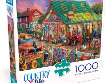 Buffalo Games Country Life Antique Market 1000 Pieces Jigsaw Puzzle $6.03 (Reg. $11.80) – For ages 14 years and up!