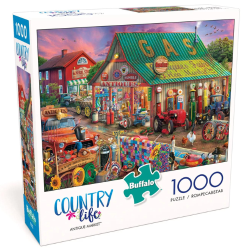 Buffalo Games Country Life Antique Market 1000 Pieces Jigsaw Puzzle $6.03 (Reg. $11.80) – For ages 14 years and up!