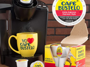 96 Count Café Bustelo Espresso Style Dark Roast Coffee K-Cup Pods as low as $24.25 After Coupon (Reg. $48.50) + Free Shipping – $0.25/Pod