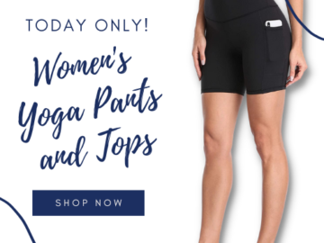 Today Only! Women’s Yoga Pants and Tops from $13.99 (Reg. $22.99) – FAB Gift Idea!