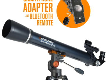 Celestron AstroMaster Refractor Telescope Kit $68 Shipped Free (Reg. $129.95) – with Smartphone Adapter and Bluetooth Remote!