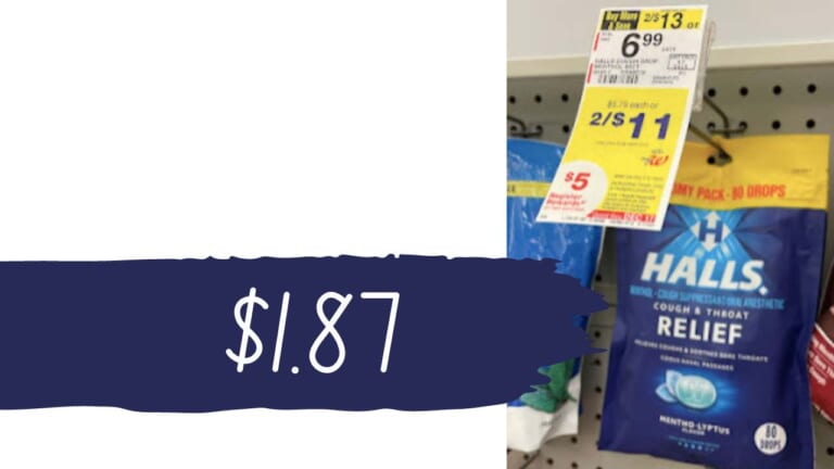 $1.87 Halls Cough Drops (reg. $6.99)