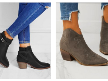 Kaensi Ankle Boots only $19.79 + shipping!