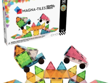 *HOT* Magna-Tiles Frost 50-Piece Grand Prix Set for just $39.99 shipped! (Reg. $80)