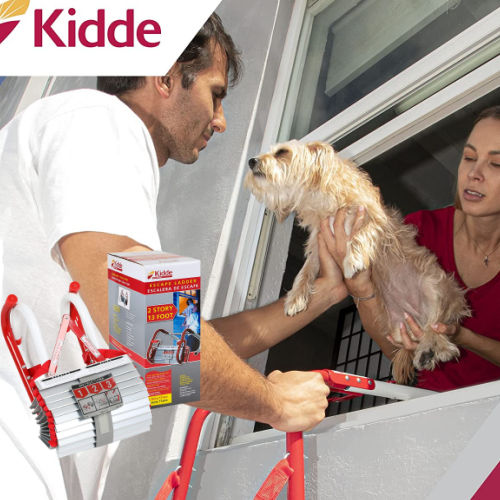 Kidde Two-Story Fire Escape Ladder $39.92 Shipped Free (Reg. $64) – 15K+ FAB Ratings! With 13-Foot Anti-Slip Rungs