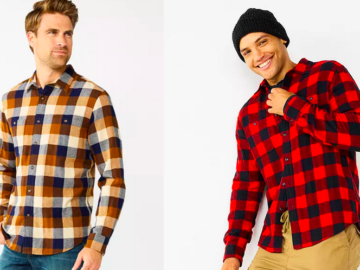 Men’s Flannel Button-Down Shirts only $11.24 at Kohl’s!