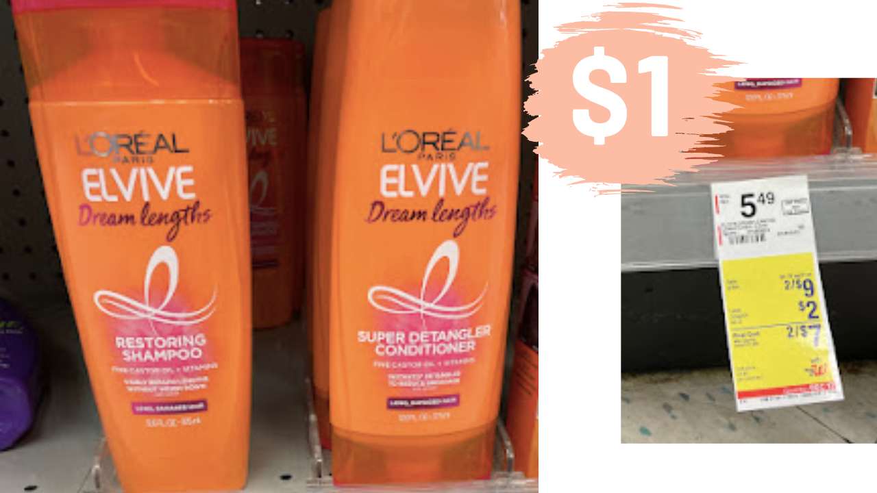 L’Oreal Coupons | Makes Elvive Haircare $1 at Walgreens