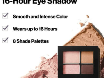 Revlon ColorStay Eyeshadow Quad with Applicator Brush (Decadent) $1.60 (Reg. $10) + Moonlit palette for $1.89