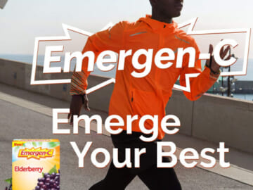 18-Count Emergen-C Elderberry Immune Support Fizzy Drink $6.45 (Reg. $14) – $0.36 Each! 3.7K+ FAB Ratings!