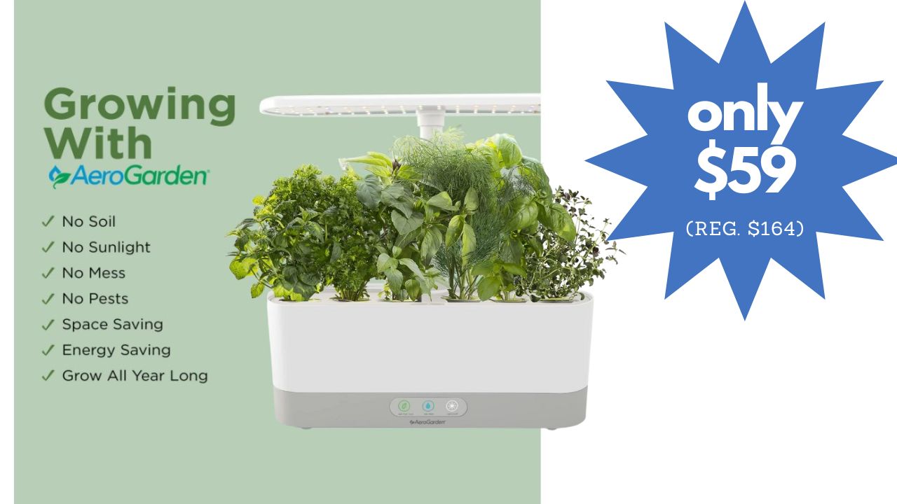 AeroGarden Gourmet Herb Seed Pod Kit $59 (reg. $164)!