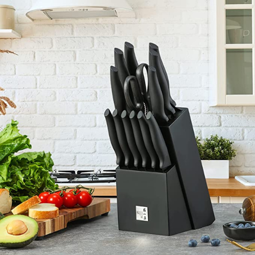 14-Piece Black Knife Set $32.99 After Code (Reg. $65.99) + Free Shipping – Rust-resistant knives