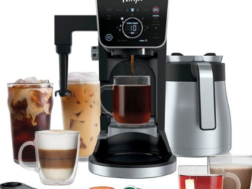 Today Only! Ninja DualBrew 12-Cup Specialty Coffee System with K-cup compatibility $159.99 Shipped Free (Reg. $249.99) – 4 brew styles, and Frother – Black/Silver
