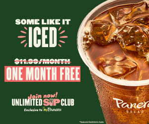 Join the Panera Unlimited Sip Club and get your first month of Endless Drinks FREE + score a Free Custom Tumbler from Shutterfly!