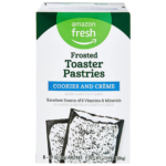 8-Count Amazon Fresh Frosted Cookies & Crème Toaster Pastries $5.37 (Reg. $10.31) – 67¢ each!