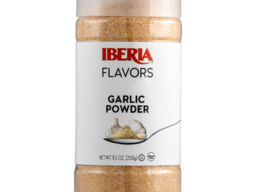 FOUR Bottles of Iberia Garlic Powder, 9.1 Oz as low as $3.19 EACH Bottle (Reg. $6.06) + Free Shipping + LOWEST PRICE + Buy 4, Save 5%