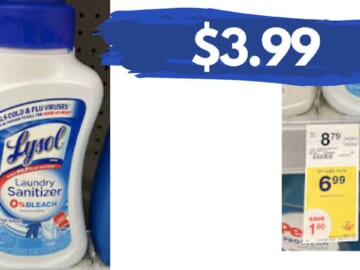 $3.99 Lysol Laundry Sanitizer at Walgreens
