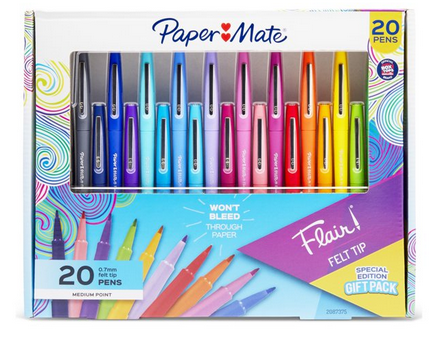Paper Mate Flair Felt Tip Pens (20 count) only $8.79!