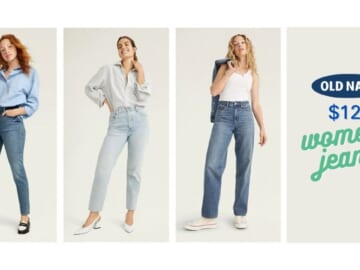 Old Navy Adult Jeans for $12, Kids for $10