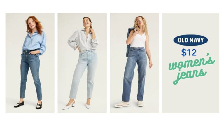 Old Navy Adult Jeans for $12, Kids for $10