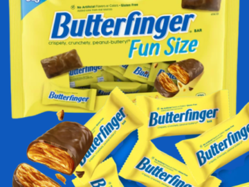 Butterfinger Fun Size Candy Bars, Jumbo Bag $1.22 (Reg. $5.28) – Stock up!