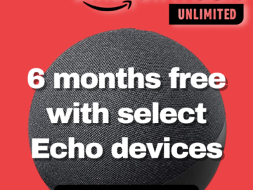 Get 6 Months of Amazon Music FREE With A Select Echo Device Purchase!