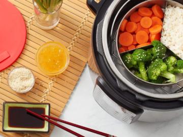 Instant Pot Official Round Cook/Bake Pan with Lid & Removable Divider $13.24 (Reg. $17.99) – Made from stainless steel and BPA-free silicone!