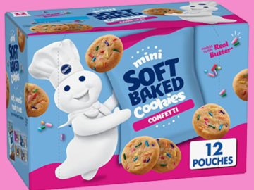 12 Count Pillsbury Mini Soft Baked Cookies, Confetti $4.75 After Coupon (Reg. $9.21) – 40¢/Pouch!