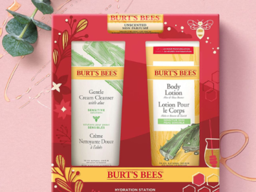 Burt’s Bees Holiday Gift, 3 Body Care Stocking Stuffer Products, Hydration Station Set as low as $9.55 Shipped Free (Reg. $23.81) – Unscented Lip Balm, Gentle Cream Cleanser & Aloe Shea Butter Body Lotion!