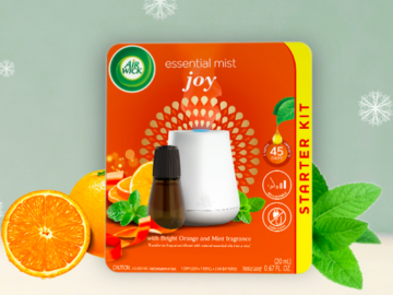 Free Air Wick Essential Mist Diffuser Starter Kit!