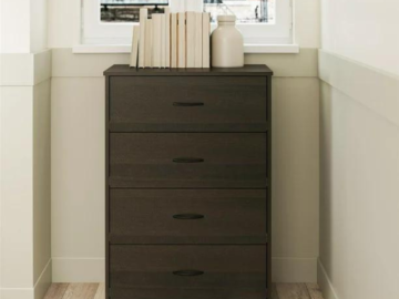 Mainstays Classic 4 Drawer Dresser $49 Shipped Free (Reg. $115) – 5 Colors!