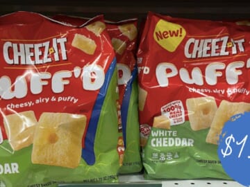 Use Stacking Deals to Get Cheez-It Puff’d Snacks for $1.24