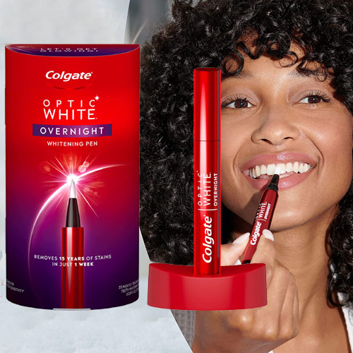 Colgate Optic White Overnight Teeth Whitening Pen as low as $9.99 After Coupon (Reg. $25) + Free Shipping! – $0.29/ Treatment! 35 Nightly Treatments, 0.08 Fl Oz