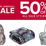 Vera Bradley 50% Off Semi Annual Sale!