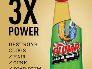 Liquid-Plumr Hair Clog Eliminator Gel, 16 Oz $3.84 After Coupon (Reg. $7.69) – 10K+ FAB Ratings!